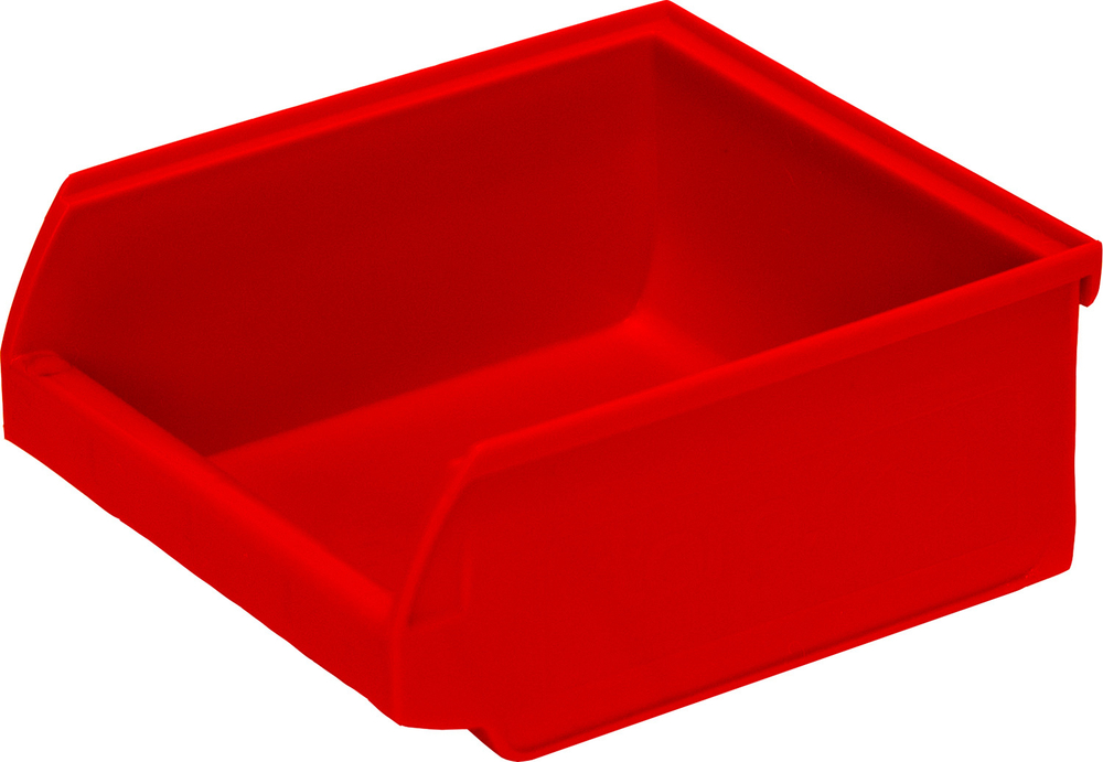 Ящик сплошной 107×98×47 мм, объем 0.49 л., арт.: 5000, красный, код: 12405