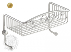 Решетка одинарная с 2-мя крючками Migliore Complementi  26см.  ML.COM-50.601.BR бронза