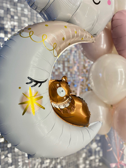 Воздушные шары на выписку девочки №748