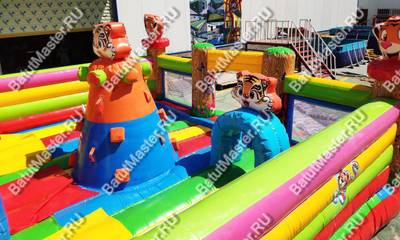 Коммерческий батут "Тигриная страна 2" 9,5*6*5,8 м