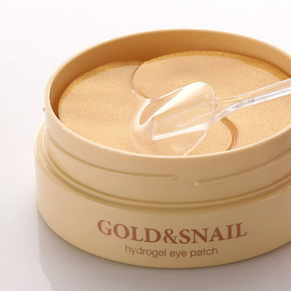 Гидрогелевые патчи для глаз Petitfee Gold & Snail Hydrogel Eye Patch, 60шт*1.4г