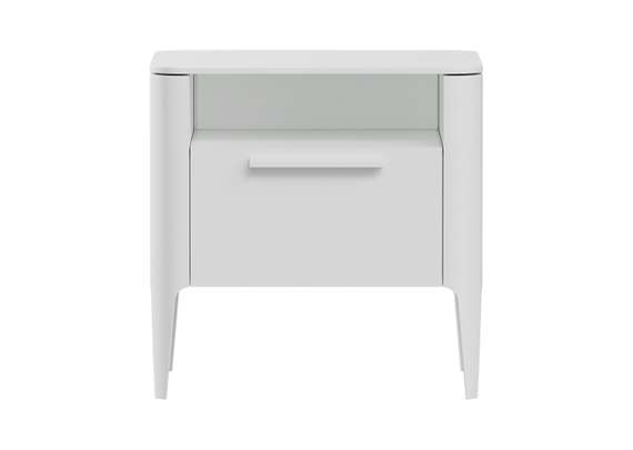Тумба прикроватная Type 1 полка 1 ящик ширина 50 см (белый)