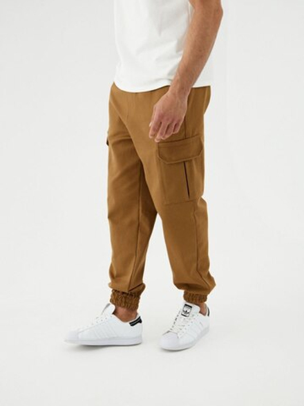 Джоггеры карго хлопковые. Кемэл