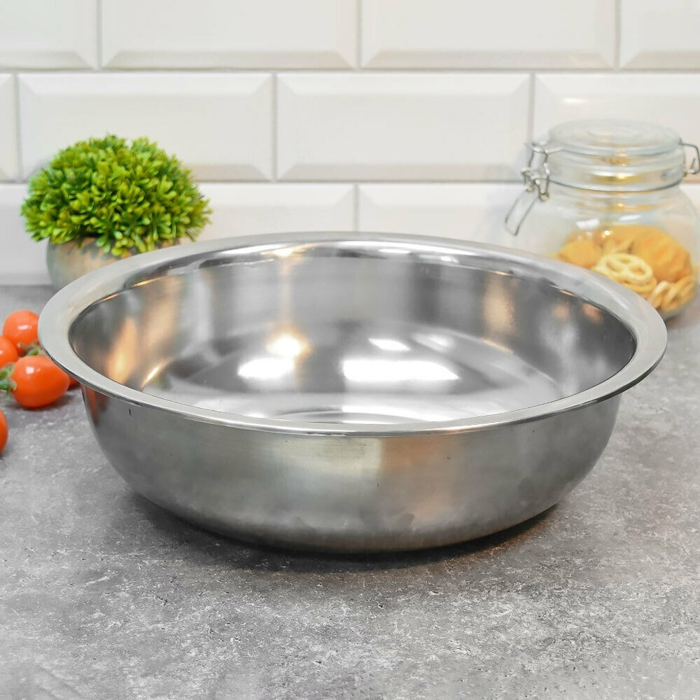 Миска 32см глубокая 5л, нерж сталь