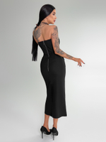 Платье By Style Janetta 1708 удлиненное без лямок с разрезом сзади