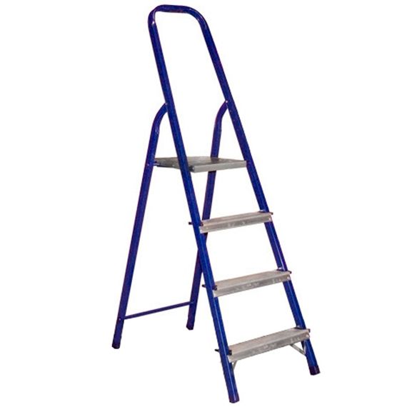 Стремянка алюминиевая Алюмет односекционная 4 ступени (704)