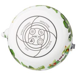 ЧАЙНИК AGNESS ЭМАЛИРОВАННЫЙ СЕРИЯ "ФРУКТОВАЯ КОРЗИНА", 2,5 Л