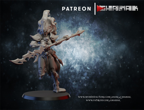 Aeldari Craftworlds Howling Banshees Воющая Баньши №2 миниатюра для dnd, днд, pathfinder, фентези, Настольная игра, НРИ, Варгейм, РПГ