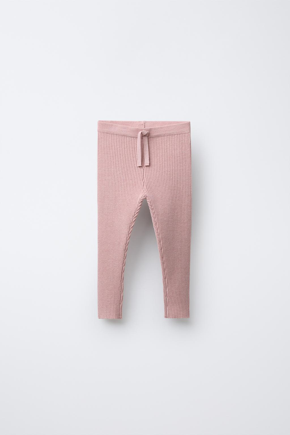 ZARA ЛЕГИНСЫ В РУБЧИК, РОЗОВЫЙ