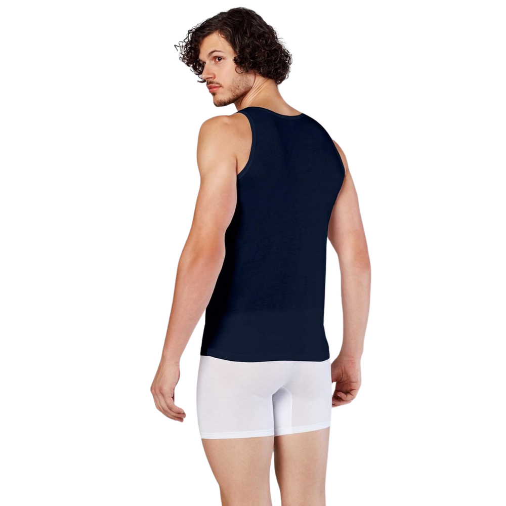 Мужская майка Plus Size темно-синяя Doreanse 2030P