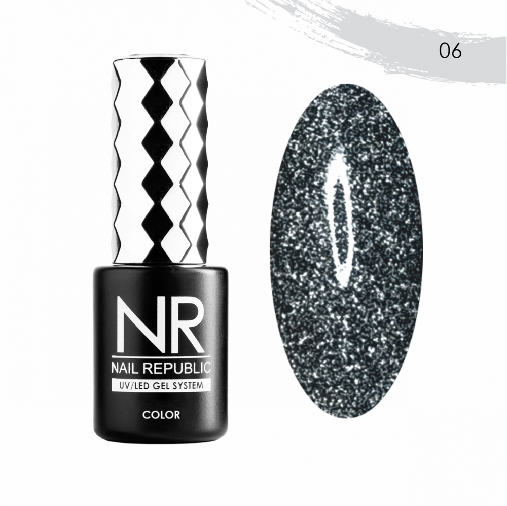 Nail Republic Гель-лак Flash 06 (светоотражающий), 10 мл
