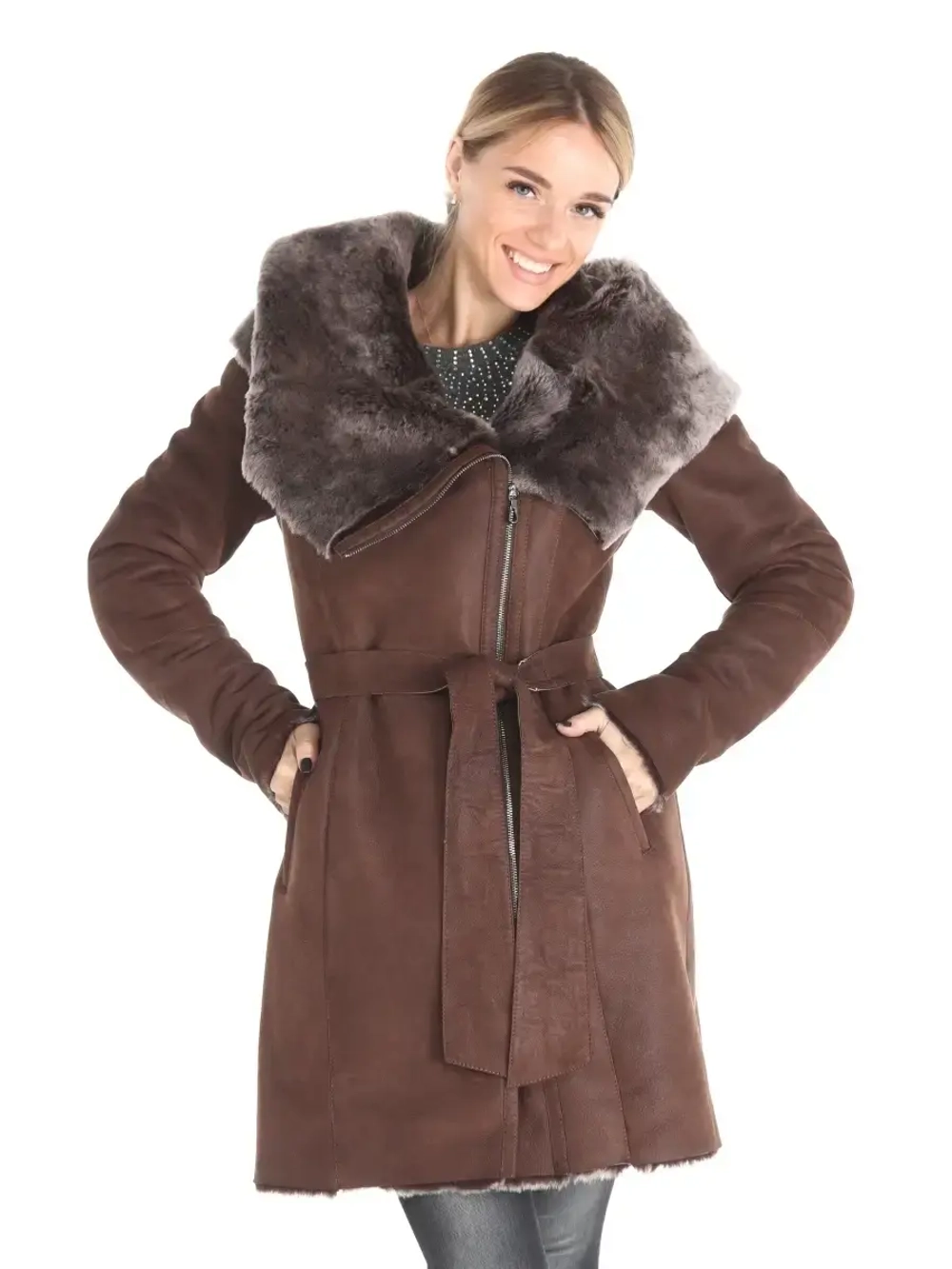 Дубленка женская натуральная Турция