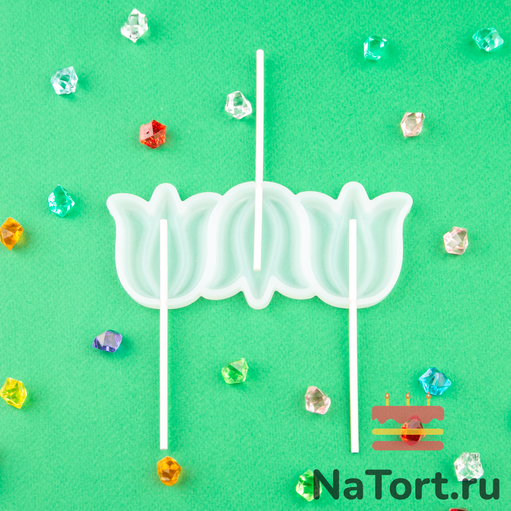 Силиконовая форма для леденцов «Турецкий тюльпан»