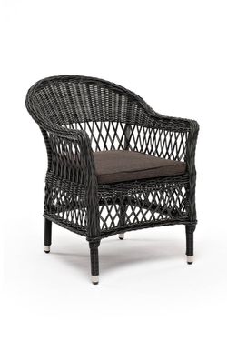 "Сицилия" плетеный стул из искусственного ротанга, цвет графит
