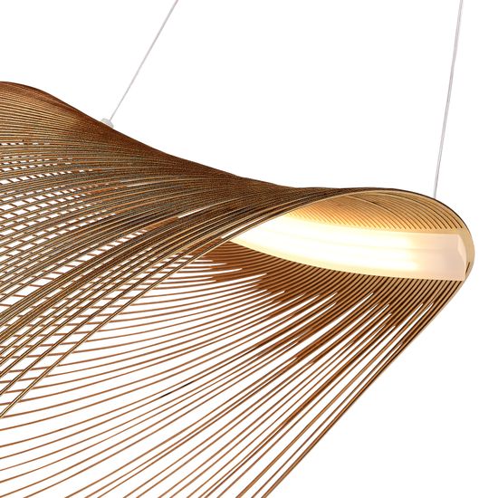 SL6900.503.24 Светильник подвесной ST-Luce Белый/Древесный LED 1*24W 4000K FOSSIL