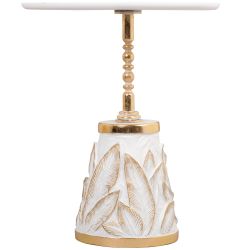 Столик декоративный Арт Leaves Gold Белый