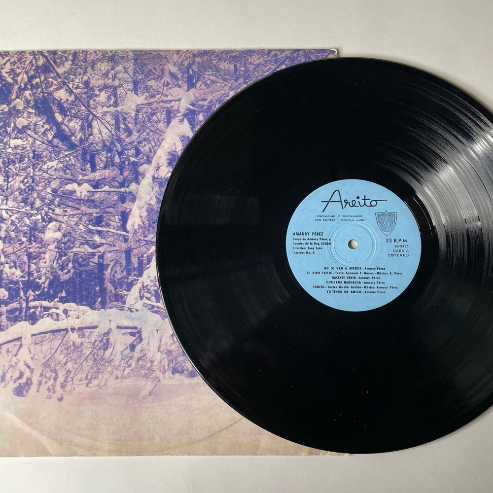 Винтажная виниловая пластинка Amaury Perez (Куба 1979)