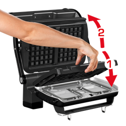 Умный электрогриль Tefal Optigrill+ GC716D12 с насадкой для вафель