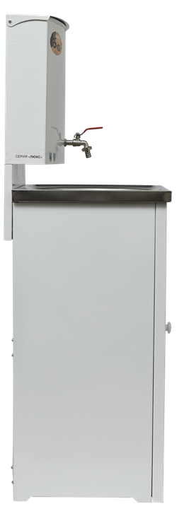 Умывальник дачный без подогрева "Люкс" ВИХРЬ, нержавейка, белый