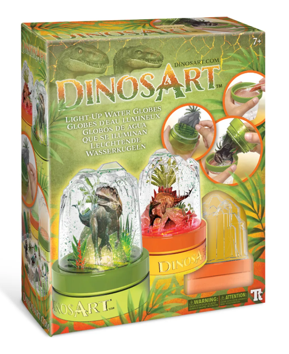 Детский набор для творчества по созданию ночных светильников, серия Dino