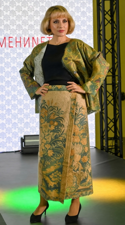 Юбка «Вердюра», принт по мотивам средневекового гобелена 17 века