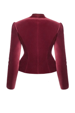 “Velvet moon” Жакет приталенный из шелковистого бархата