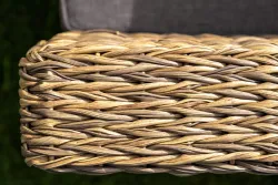 "Капучино Сингл" лаунж-зона из искусственного ротанга (гиацинт), цвет соломенный