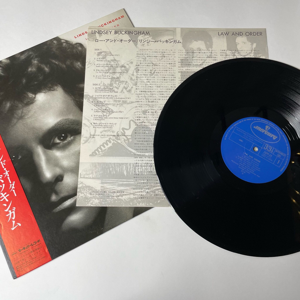 Винтажная виниловая пластинка LP Lindsey Buckingham Law And Order (Japan 1981) (Obi)
