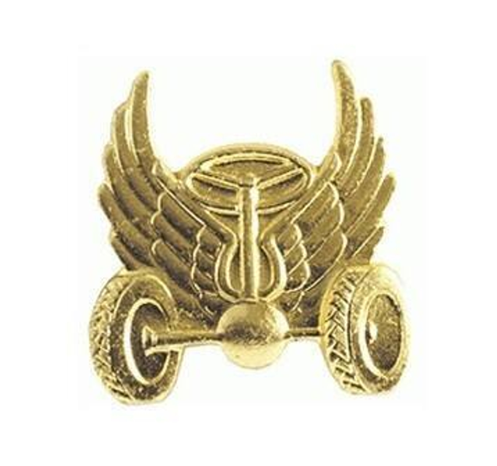 Эмблема петличная Автомобильные войска золотая нов/обр