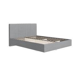 Кровать с латами Соло 180*200, Светло-серый