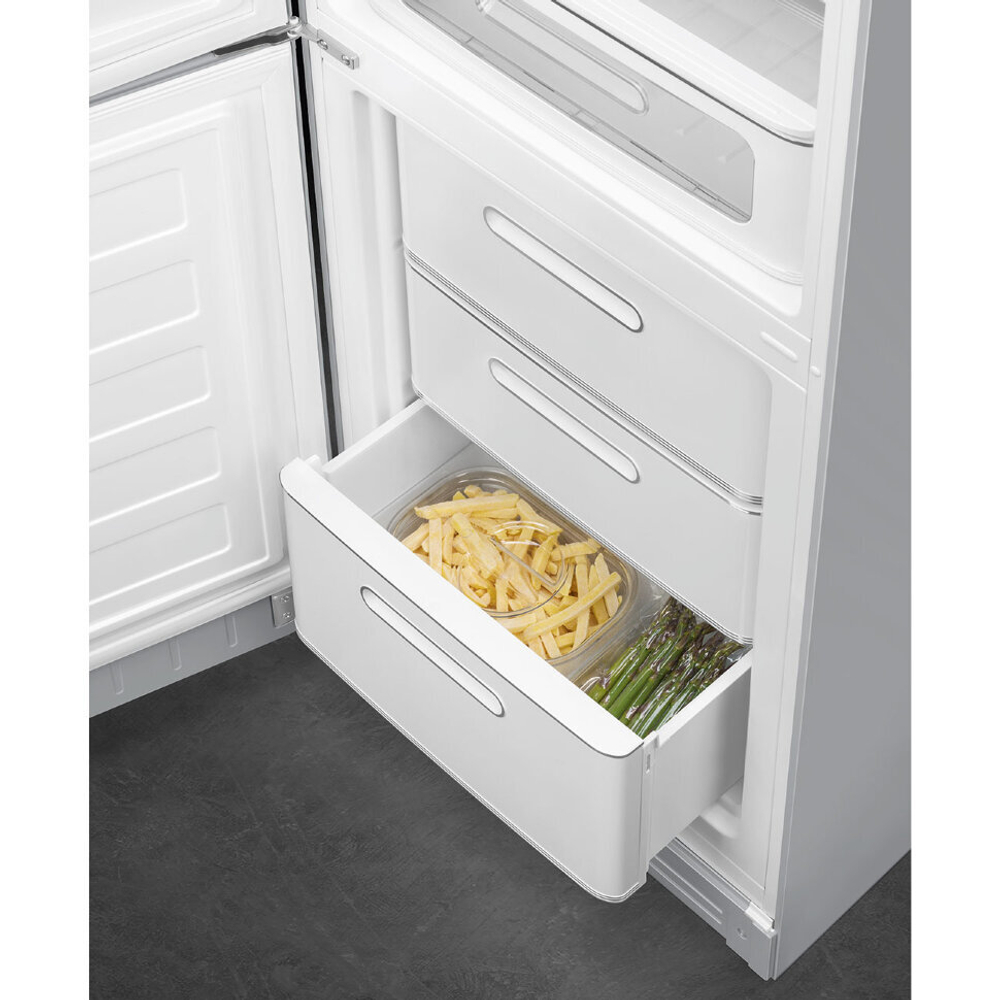 Отдельностоящий двухдверный холодильник Smeg FAB32LSV5