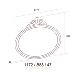 FLORIANA Спальня. Зеркало в раме овальное