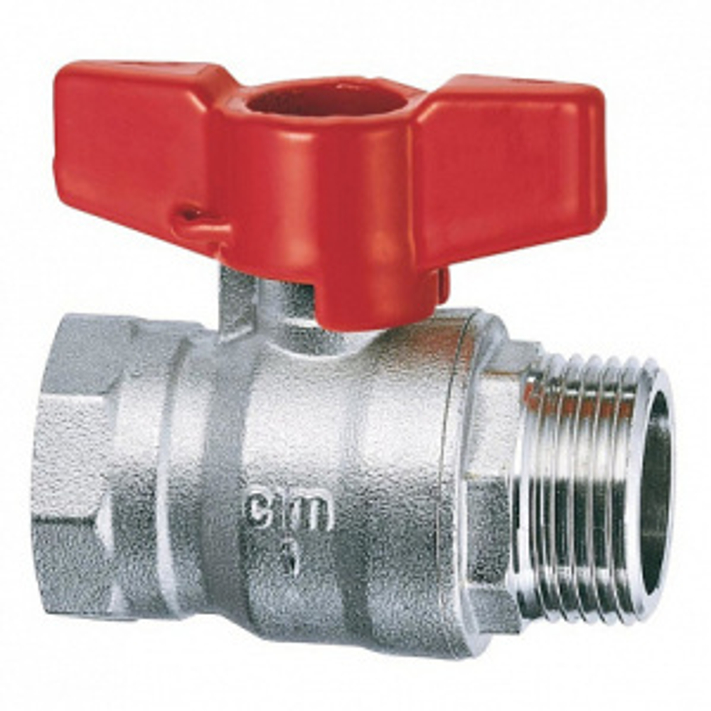 Кран шаровой серии RED6, 3/4" ВН, ручка-рычаг CIM RED6MF 34 (Арт.:CIM RED6MF 34)