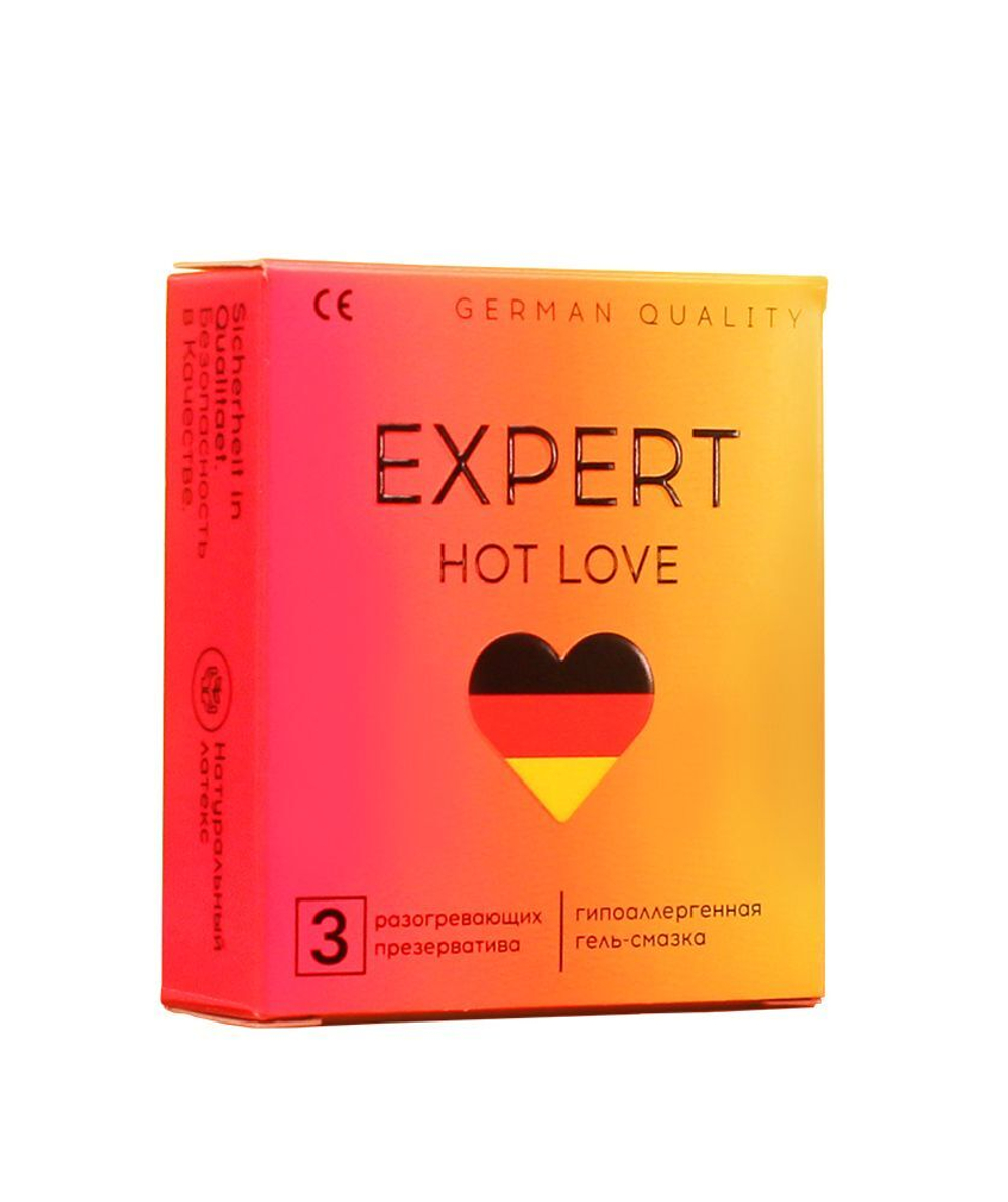 ПРЕЗЕРВАТИВЫ EXPERT HOT LOVE № 3 (С РАЗОГРЕВАЮЩИМ ЭФФЕКТОМ), 3 штуки