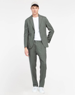 Мужской классический костюм (зеленый) Б79