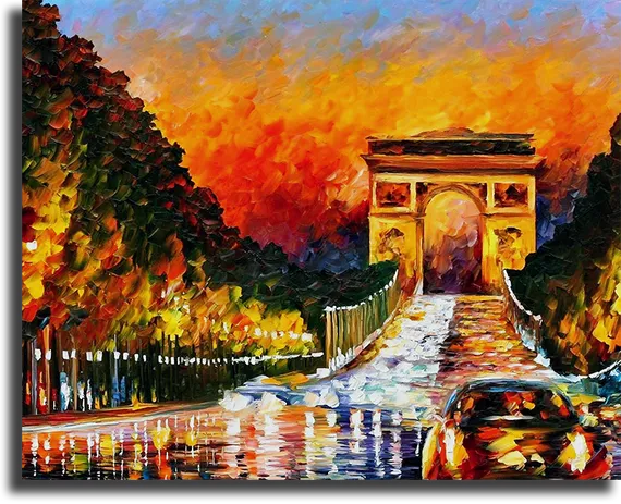 Репродукция " Леонид Афремов - Париж"