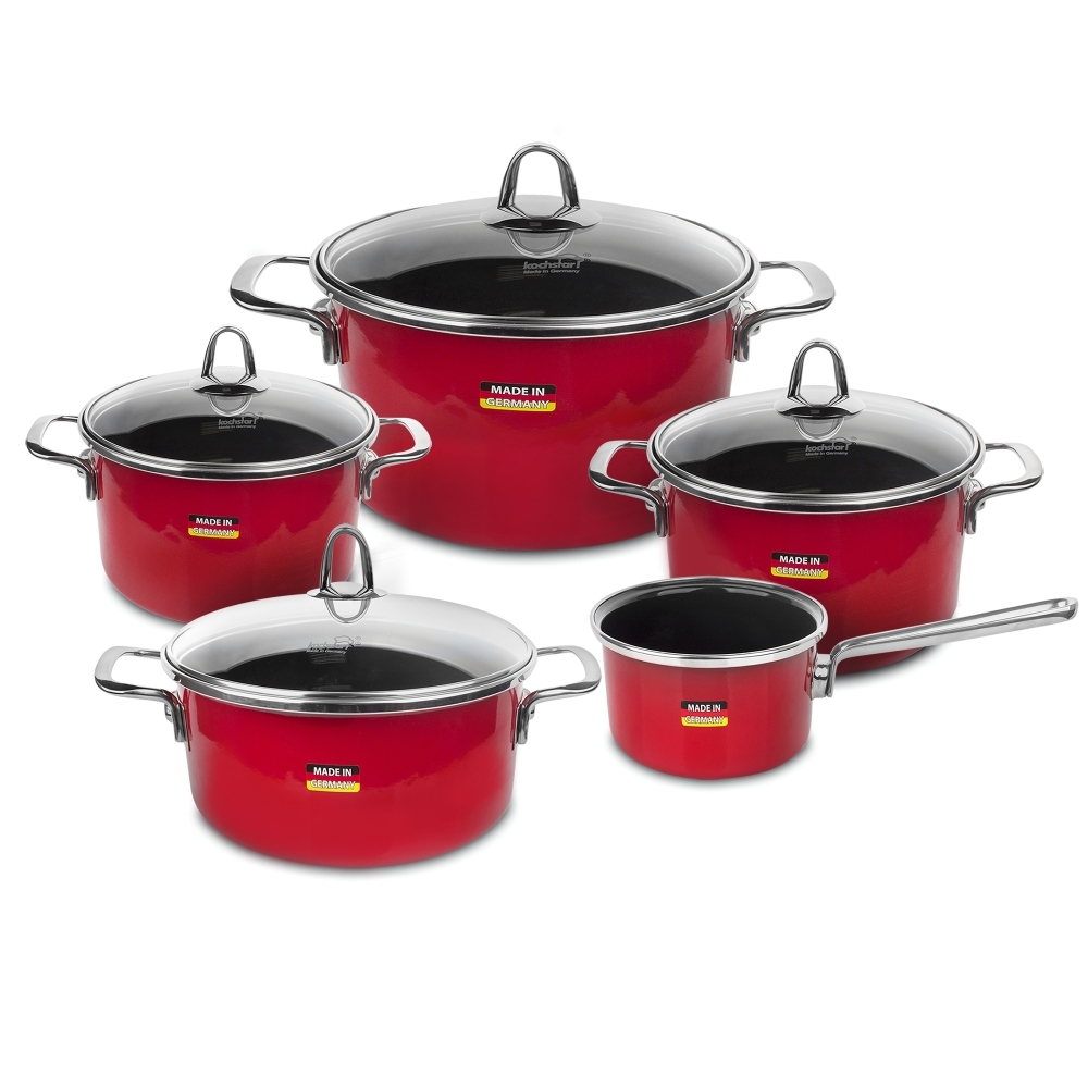 Набор посуды 10 предметов Kochstar Metallica Red Premium