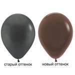 Шар (12''/30 см) Шоколадный (076), пастель, 25 шт.
