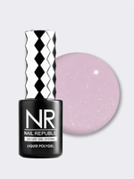 NR Жидкий полигель Liquid PolyGel розовый с блестками №4, 10мл
