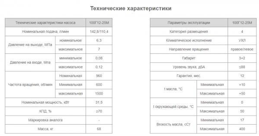 Насос 100Г12-25М