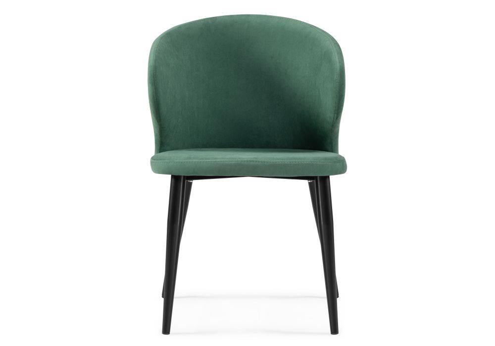 Стул на металлокаркасе Алсисар катания изумруд / черный