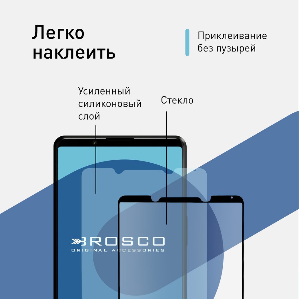Защитное стекло ROSCO для Sony Xperia 1 III оптом (арт. 1(III)-FSP-GLASS-BLACK)