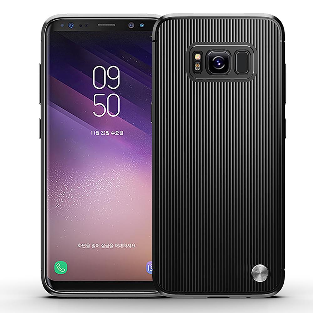 Чехол для Samsung Galaxy S8 цвет Black (черный), серия Bevel от Caseport