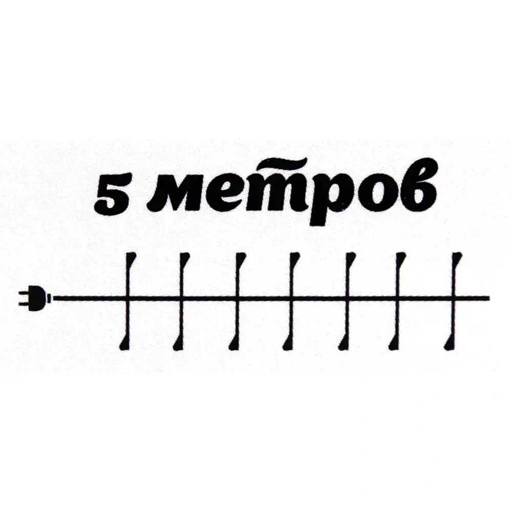 Гирлянда для дома 5,0 м 350 ламп LED «Мишура», IP-40, Теплый белый