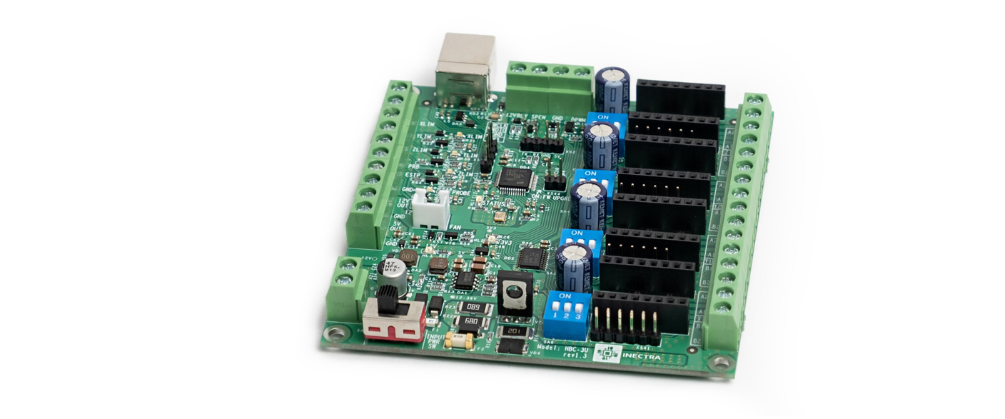HBC-3U - 3оси, USB, 170кГц, слоты для драйверов DRV8825/A4988/TMC2209, клеммные разъемы