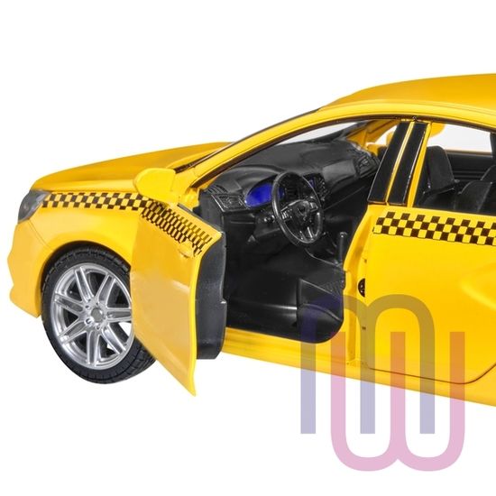 МОДЕЛЬ МАШИНЫ 1/24 LADA VESTA ТАКСИ ЖЕЛТЫЙ