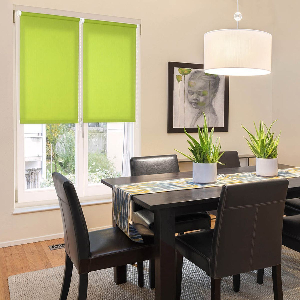 Рулонная штора Лен, 160х62 см, шир.крепл. 66 см, св-зел, СРШ-01МЭ-2653