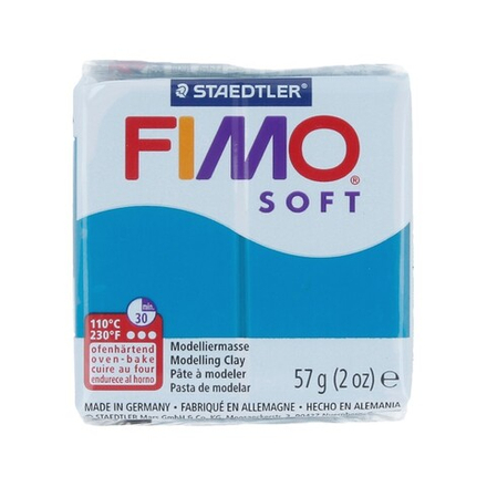FIMO soft стандарт,57 г, темная бирюза брус