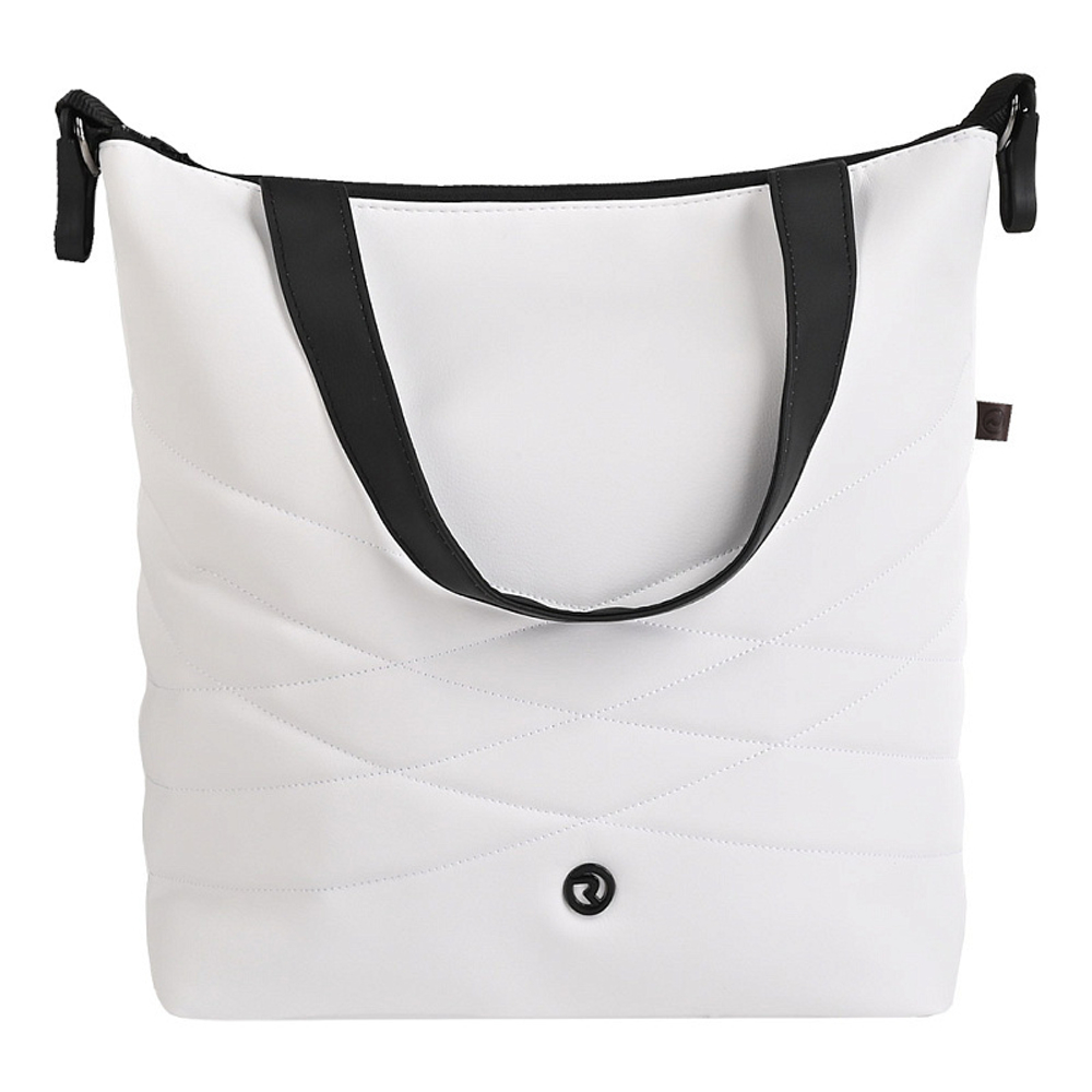 Детская коляска Roan Sol Кожа 3 в 1 с автокреслом Tutis Elo Black RSL/2024 White/Black/руч.Тем.коричневый