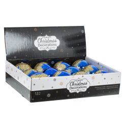 GAEM Набор из 12шт Украшение новогоднее "Шар", D 8 см, L35 W27 H8,5 см